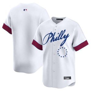 Philadelphia Phillies 2025 Independence Day Vapor Premier Limited Jersey V2 Stitched White Team