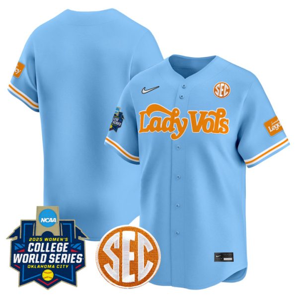 Size - Tennessee Volunteers Softball 2025 World Series (WCWS) Vapor Premier Limited Jersey Stitched Blue Team