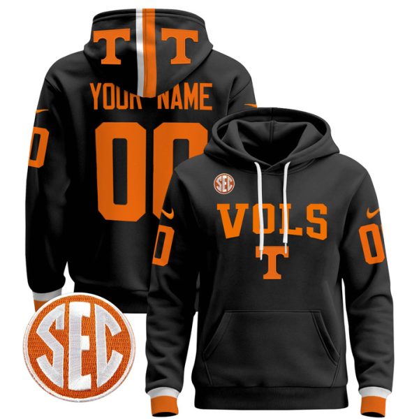 Tennessee Volunteers 2024 Custom Pullover Stitched Hoodie - Black