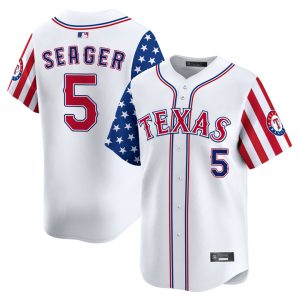 Texas Rangers 2025 Independence Day Vapor Premier Limited Jersey Stitched White Corey Seager