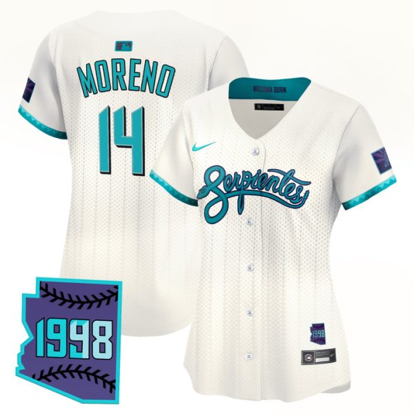 Women's Arizona Diamondbacks 2025 City Connect Vapor Premier Limited Jersey V2 - Stitched Cream Gabriel Moreno