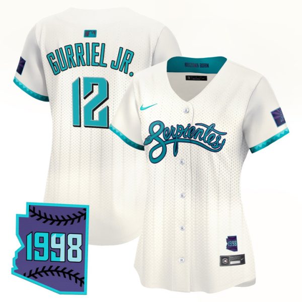 Women's Arizona Diamondbacks 2025 City Connect Vapor Premier Limited Jersey V2 - Stitched Cream Lourdes Gurriel Jr.