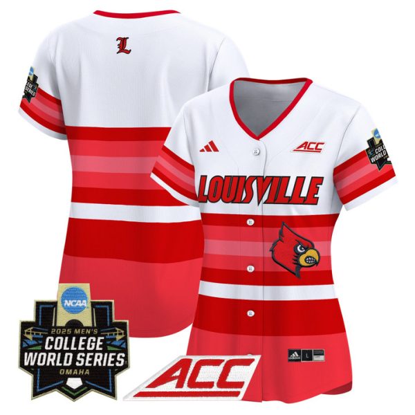 Women's Louisville Cardinals 2025 World Series Vapor Premier Limited Jersey Stitched Gradient Stripes Team