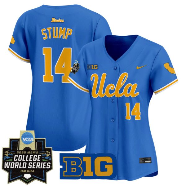 Women's UCLA Bruins 2025 World Series Vapor Premier Limited Jersey Stitched Blue Landon Stump
