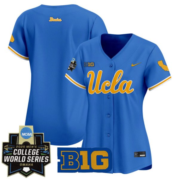 Women's UCLA Bruins 2025 World Series Vapor Premier Limited Jersey Stitched Blue Team