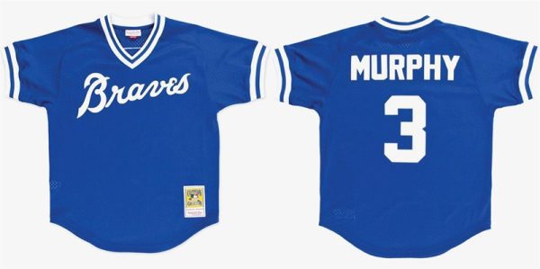 Atlanta Braves #3 Dale Murphy Royal Stitched Baseball Jersey