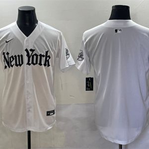 New York Yankees Blank White 'Gothic Legacy Edition' Vapor Premier Limited Stitched Baseball Jersey